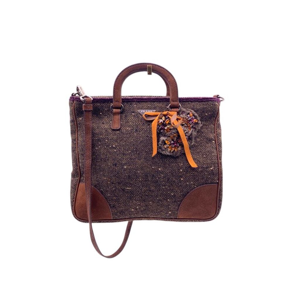 Prada Tweed Crossbody Bag 2-Way